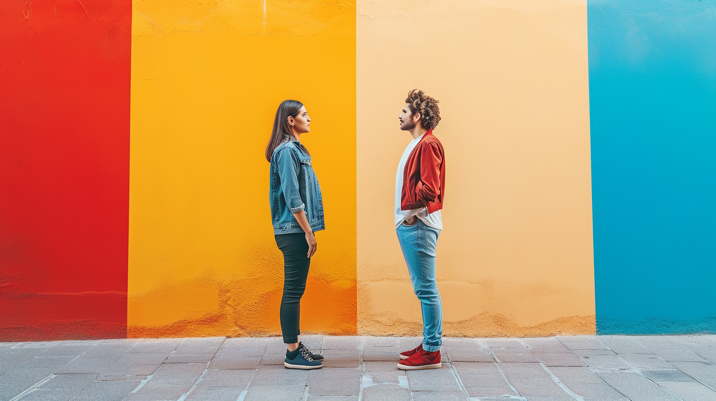 Image of People Standing Talking