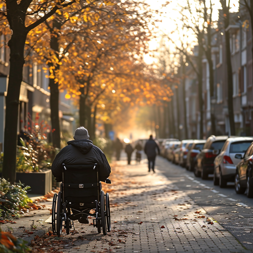 Disabled people blocked by parked cars