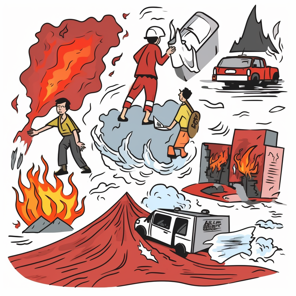 Clip art for disaster illustrations