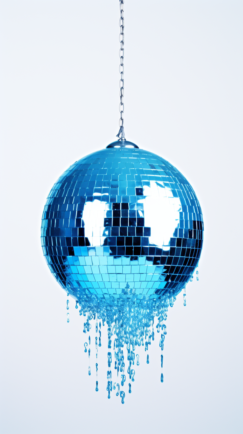 Disco Ball with Blue Slime Chrome