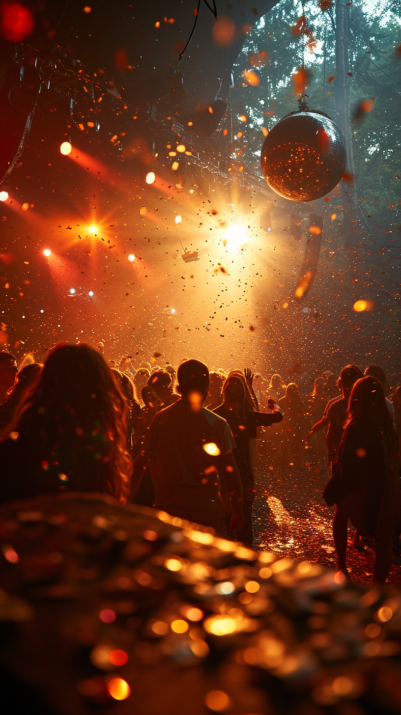 Close-up of Colossal Disco Ball