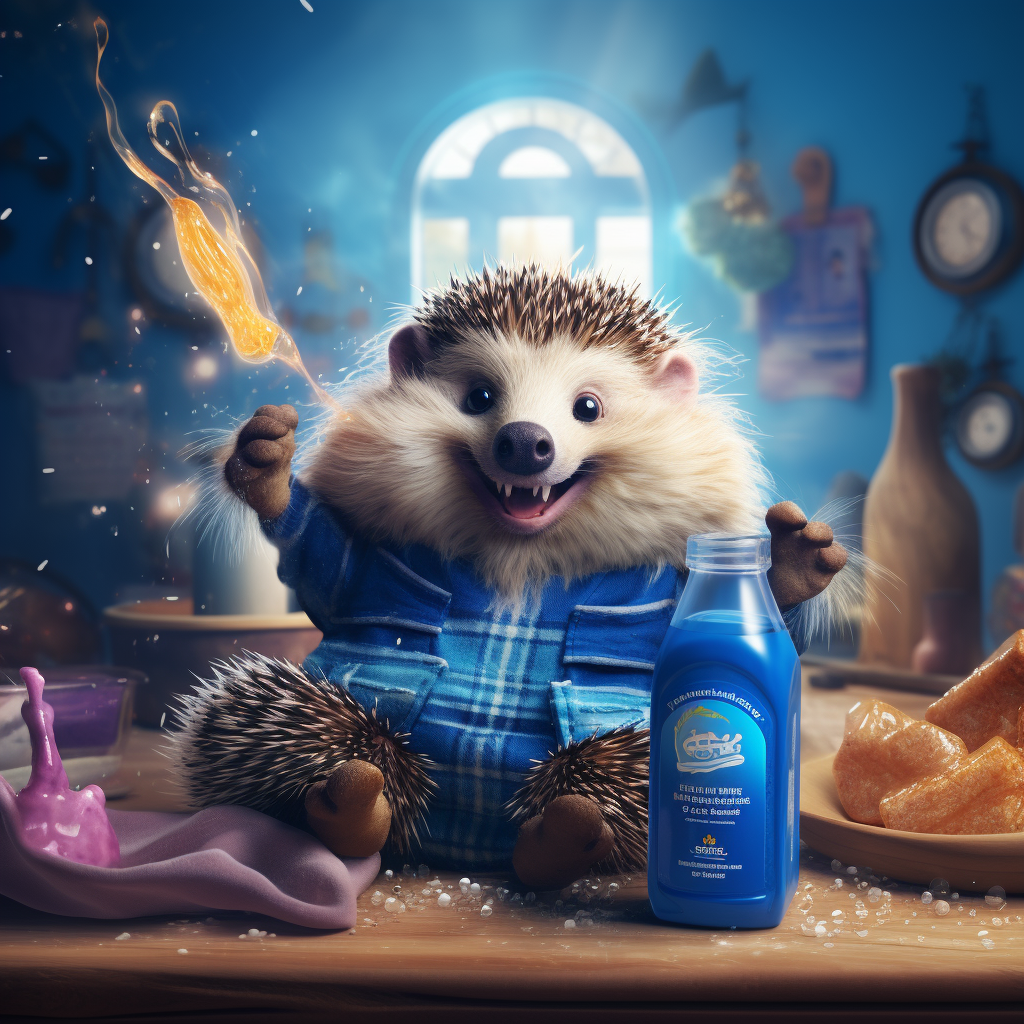 Hedgehog enjoying discounted oil change promo