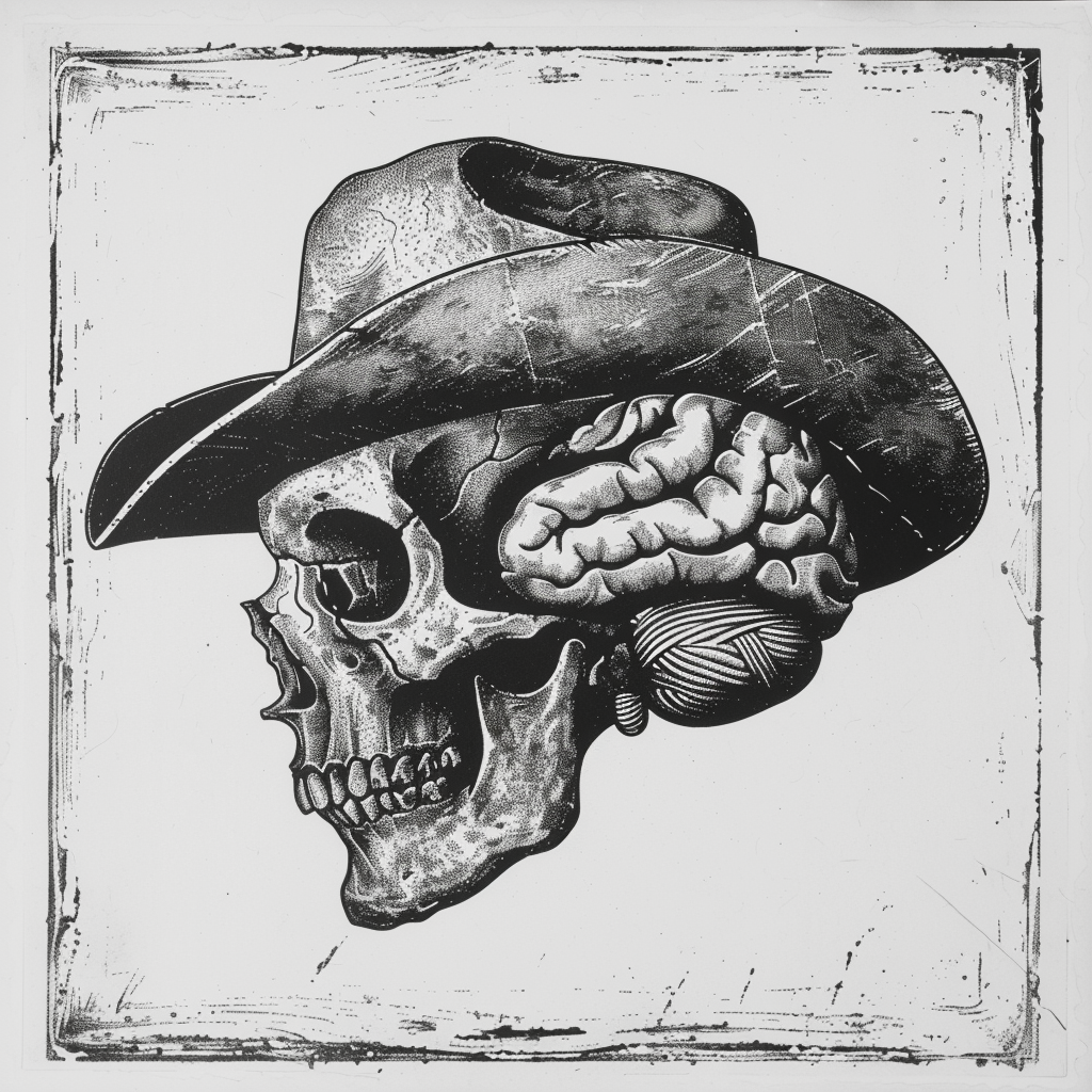 Victorian Electrotype Brain Cowboy Hat