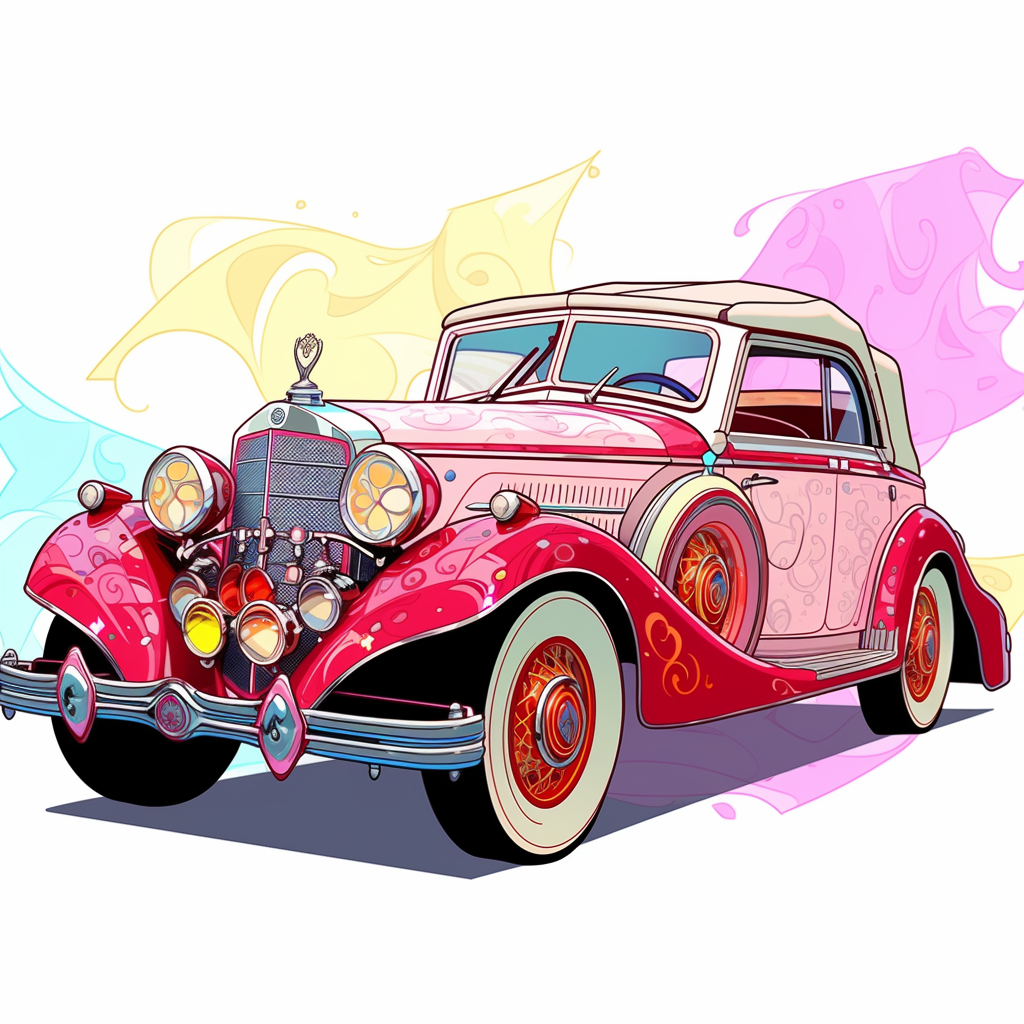 anthropomorphic disney cars Mercedes-Benz 770