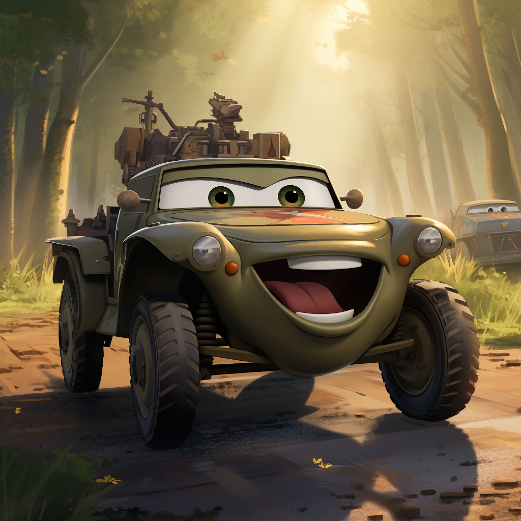 Disney Cars in World War 2