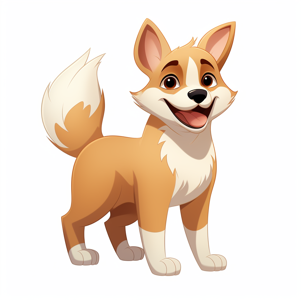 Adorable shiba inu clipart