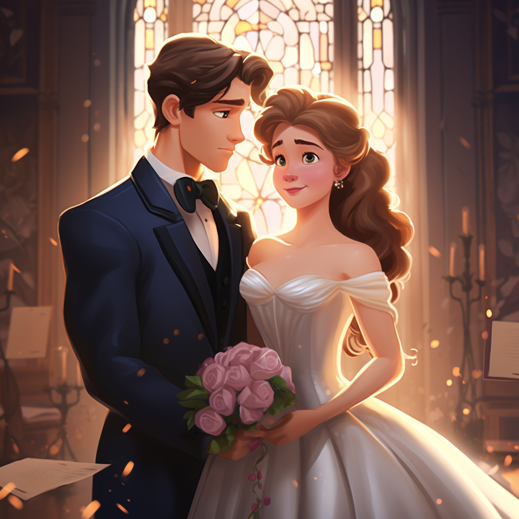 Beautiful Disney style wedding decor