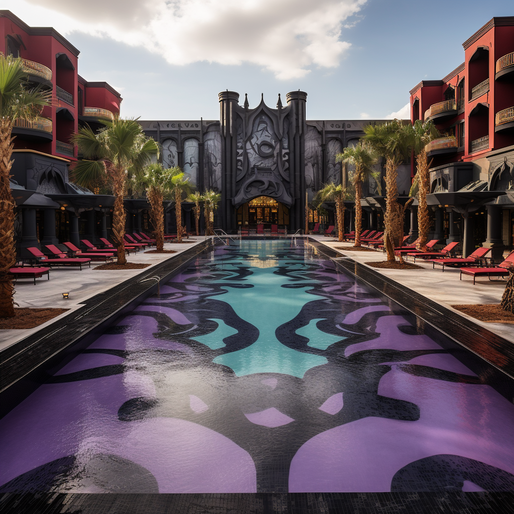 Disney Villains Hotel Pool Splash Pad