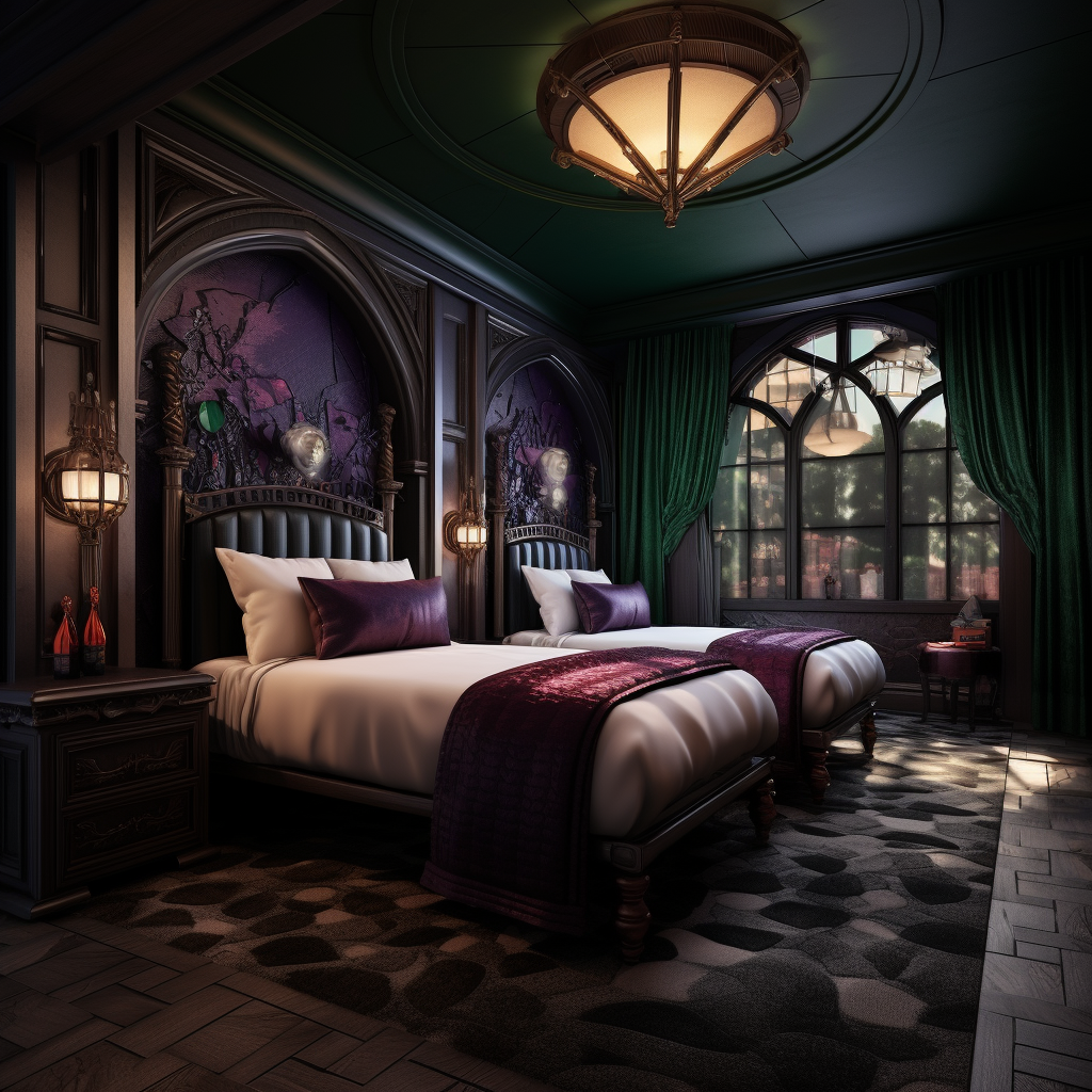 Disney Villains Themed Hotel Bedroom