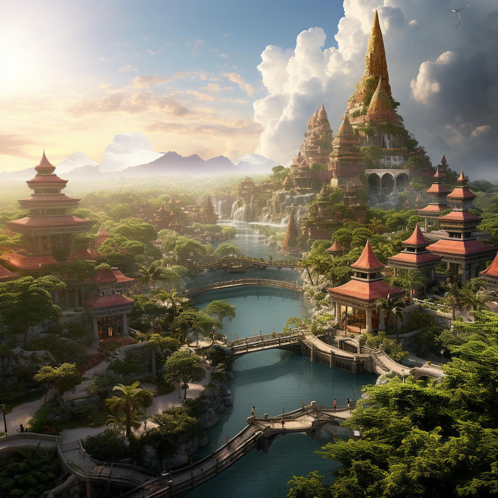 Disney World Bali realistic picture