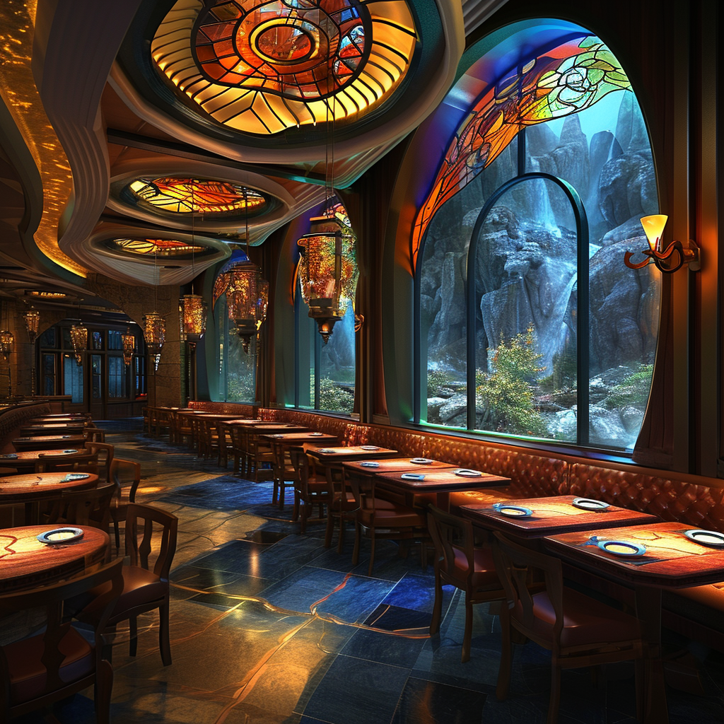 Disney Future Restaurant Interior