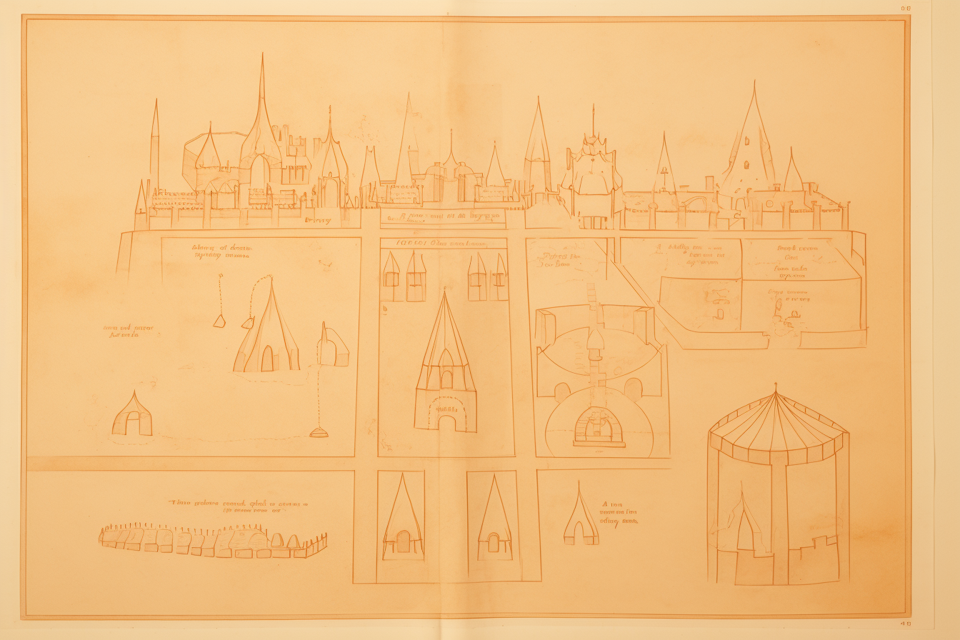 Isometric diagram of Disneyland It's a Small World room