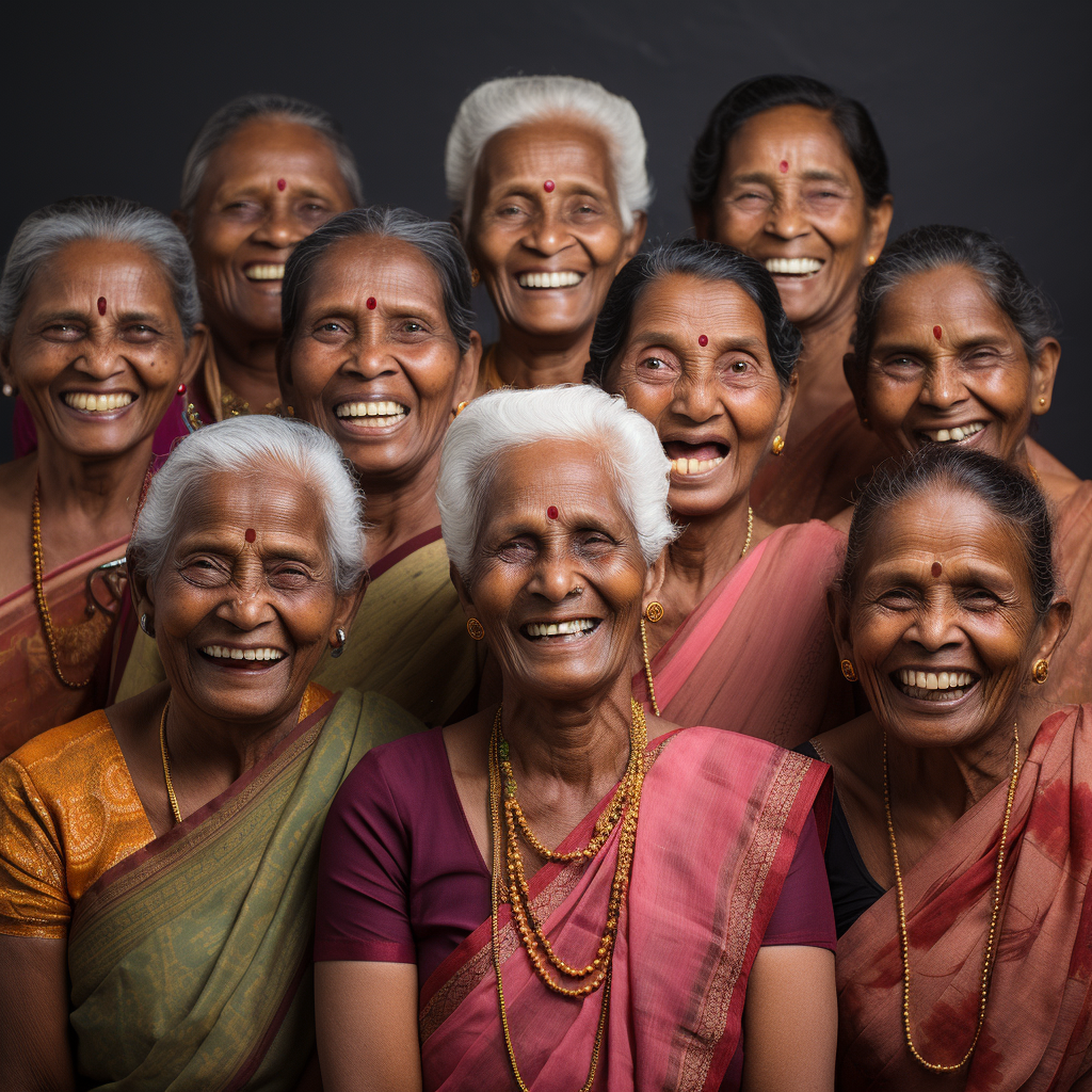 diverse tamil nadu women smiling faces