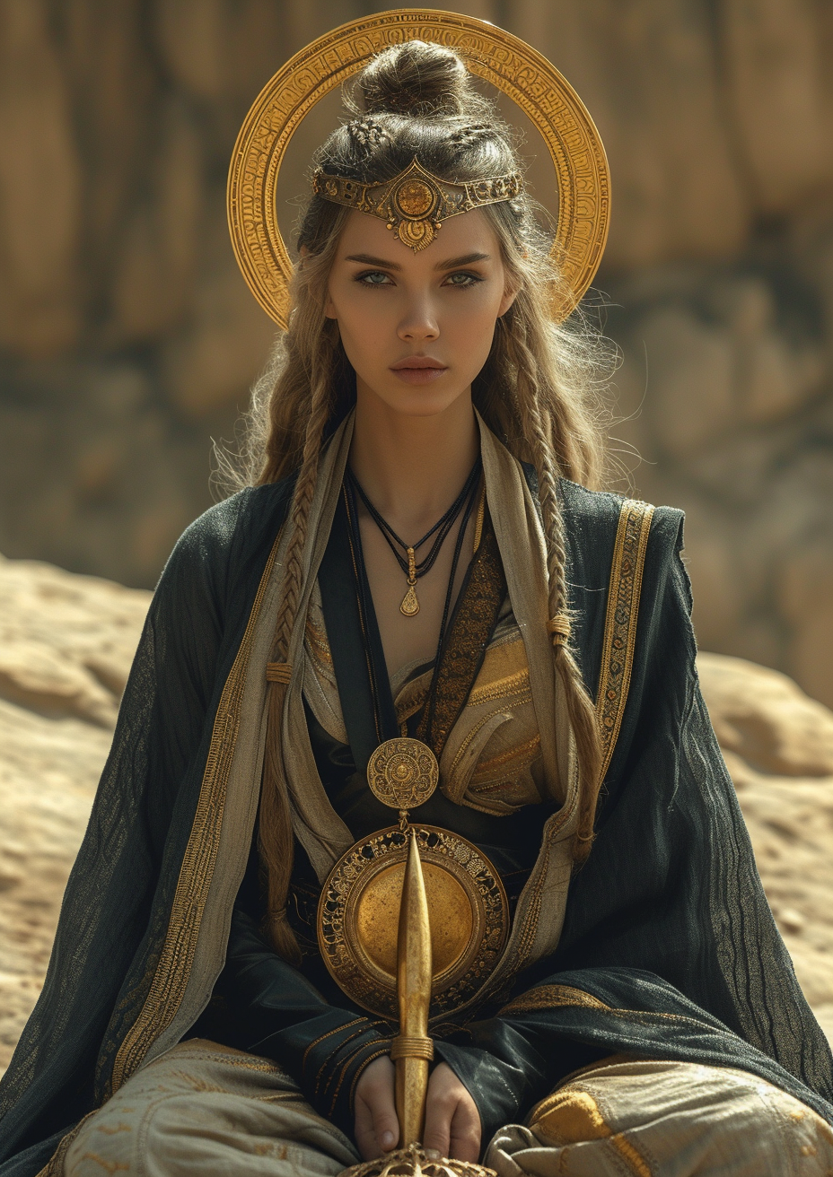 Divine Goddess in Desert