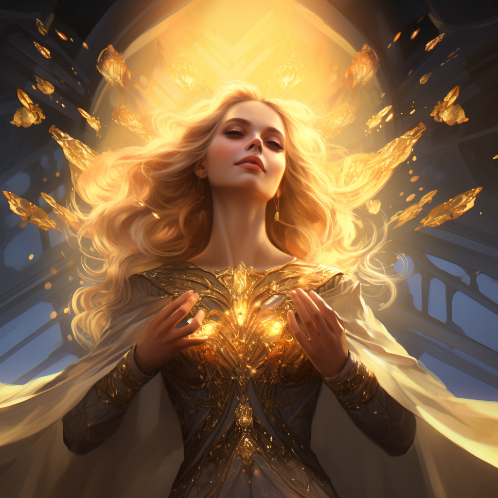 Majestic divine light artwork