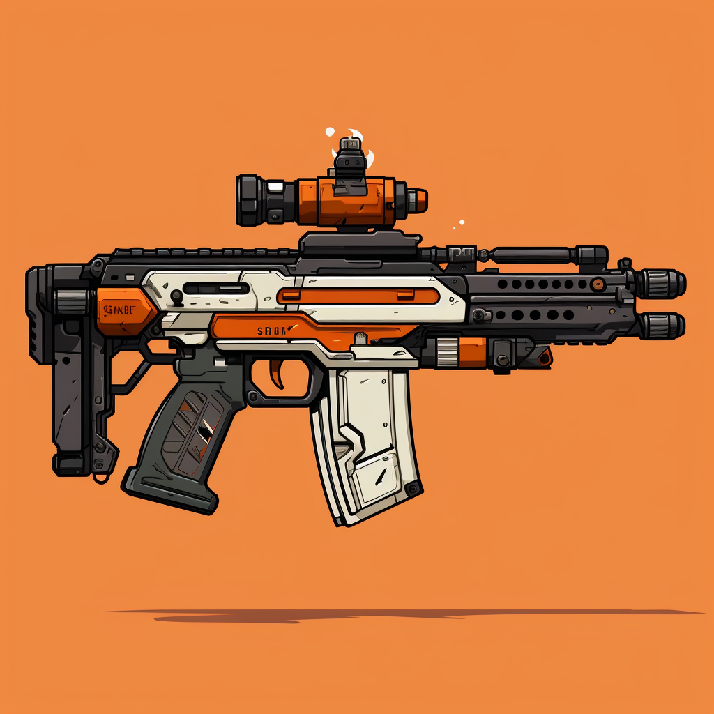 Cartoon Marvel-style Assault Rifle - Saint Elmo's