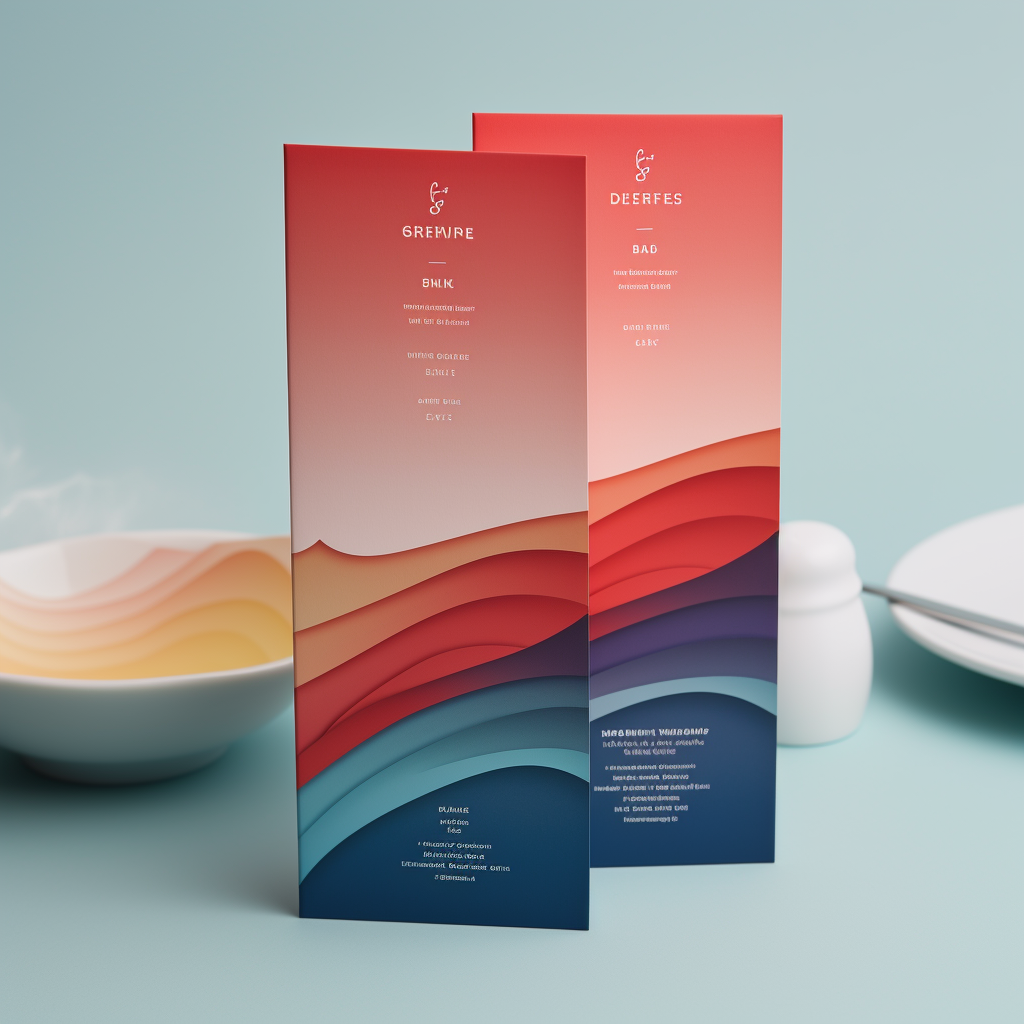 Colorful pop-up menu design inspiration