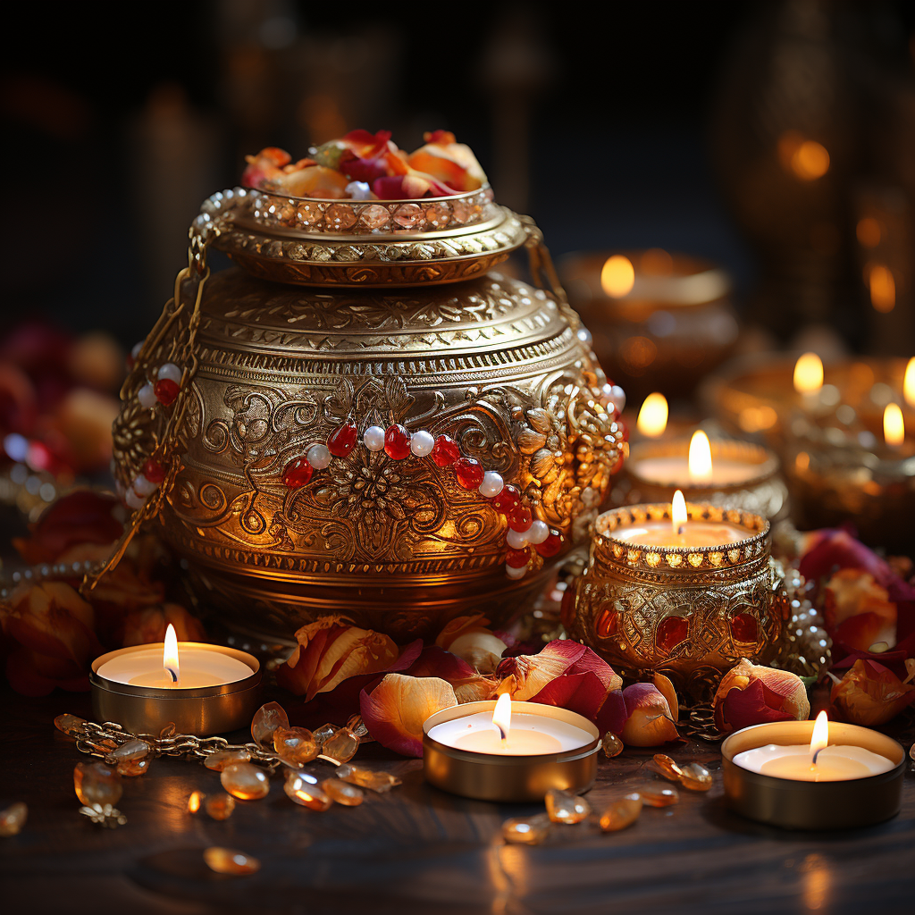 Diwali Diya Lamps Shining Bright