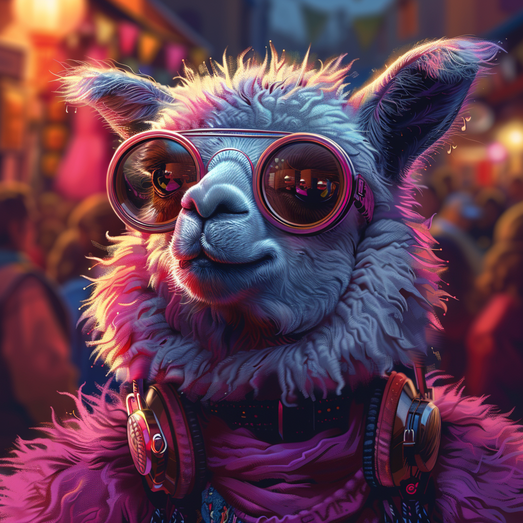 DJ Alpaca Rave Crowd Master