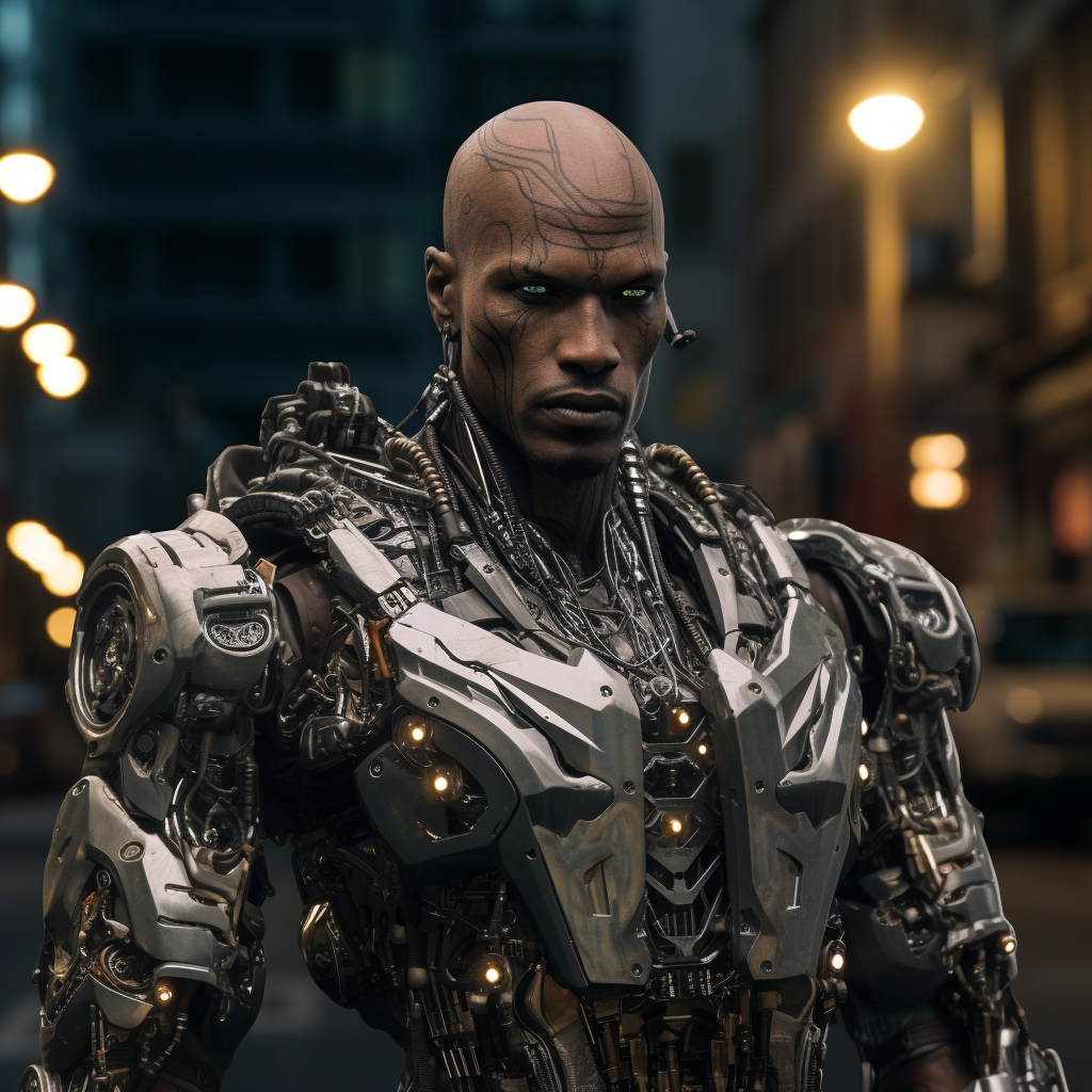 DMX merged with futuristic AI robotics