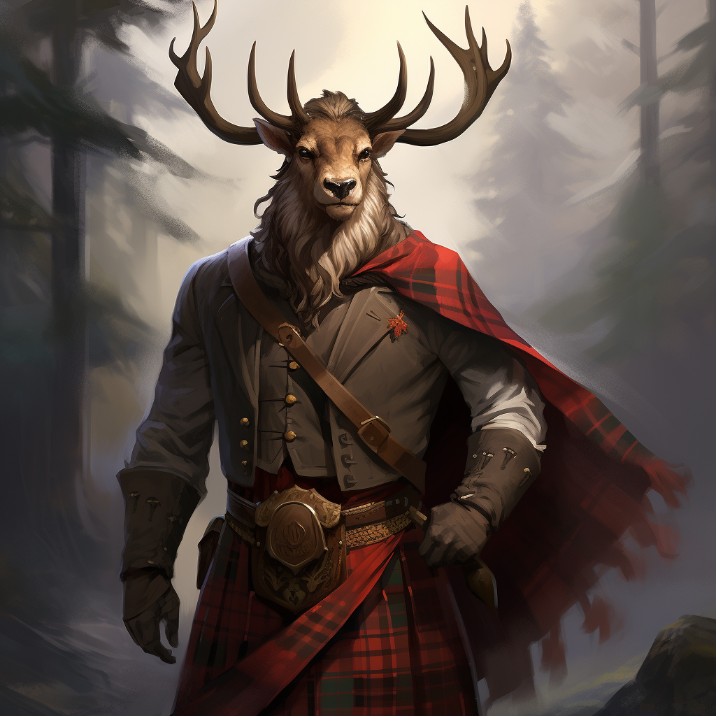 DND 5E Male Cervus Formal Kilt Picture