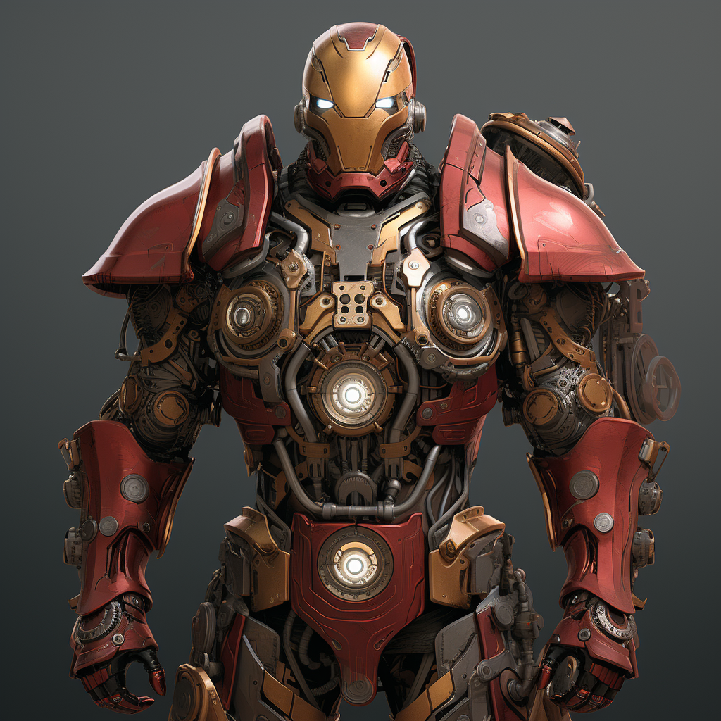 D&D Ironman Armor Steampunk Illustration