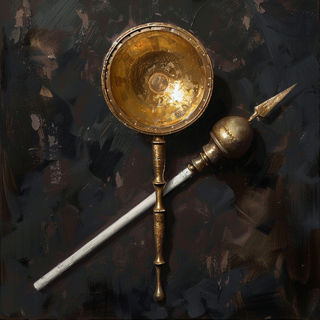 White bronze wand concept art