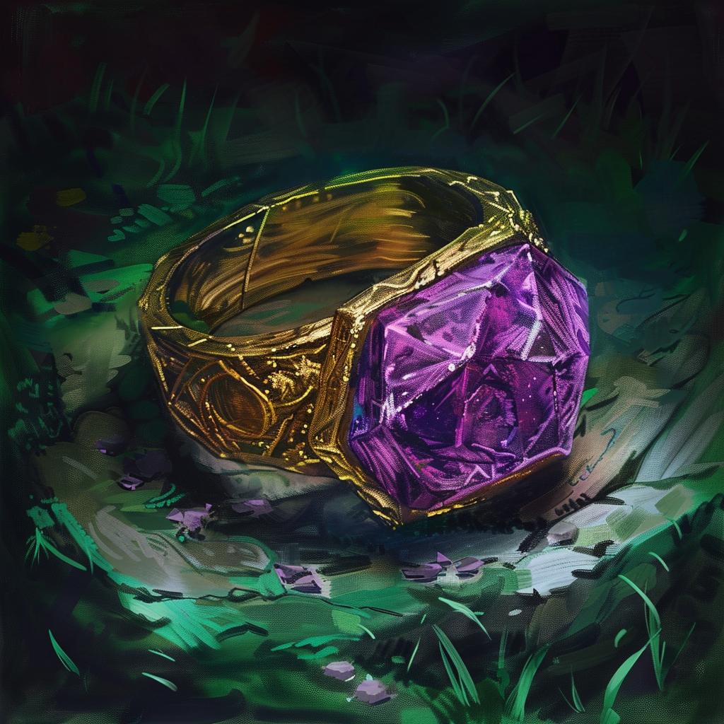 Wonderous ring painting DND style