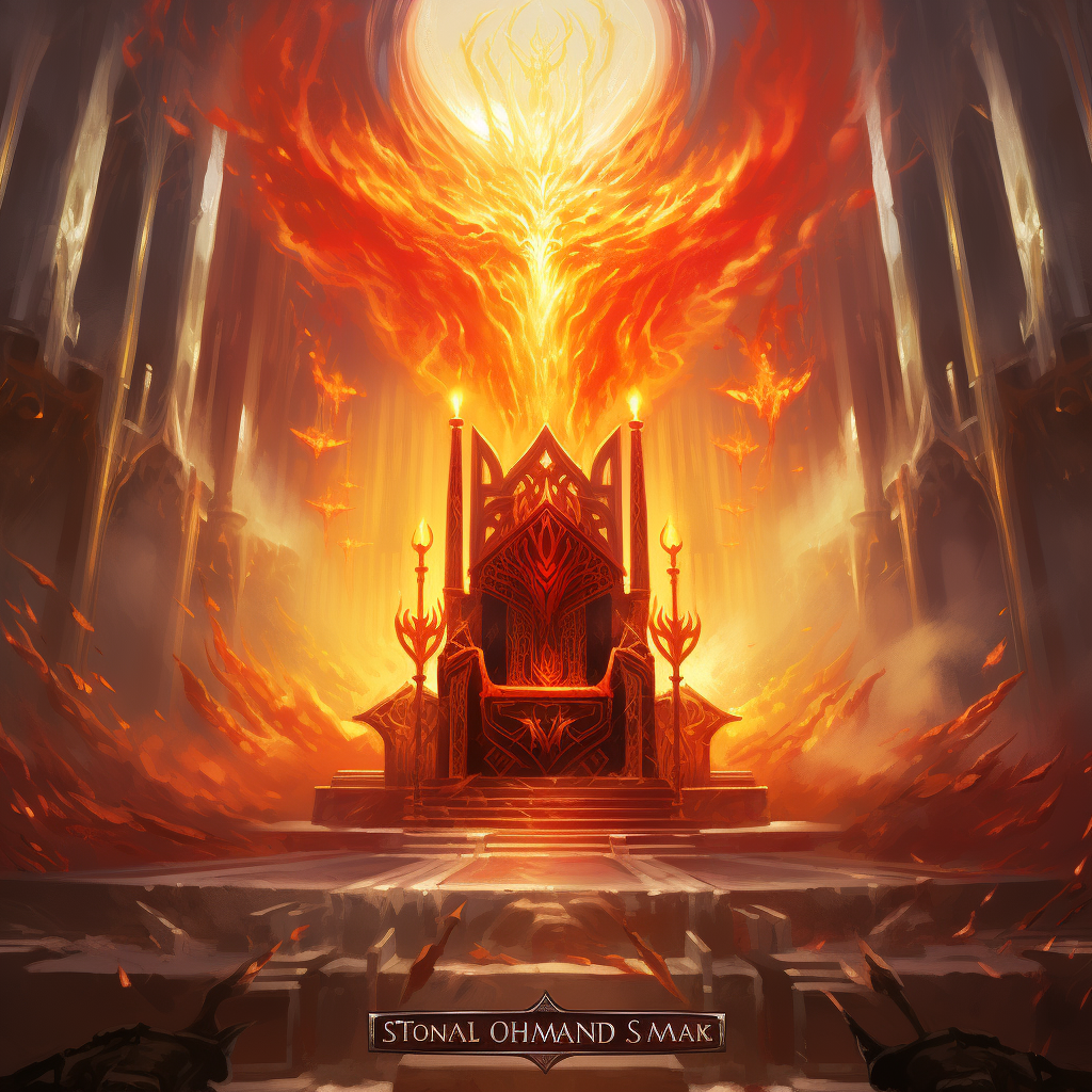 Illustration of the Throne of Flames