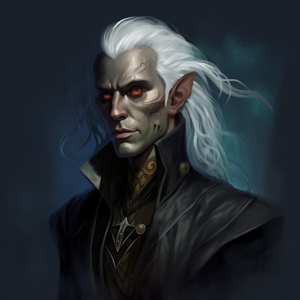 Impressive Drow Character Portrait