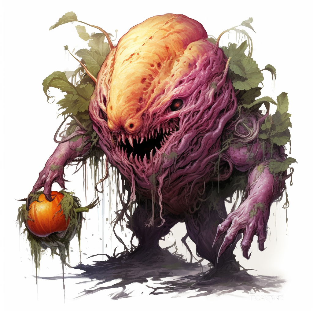 DnD monster inspired by a swede root vegetable