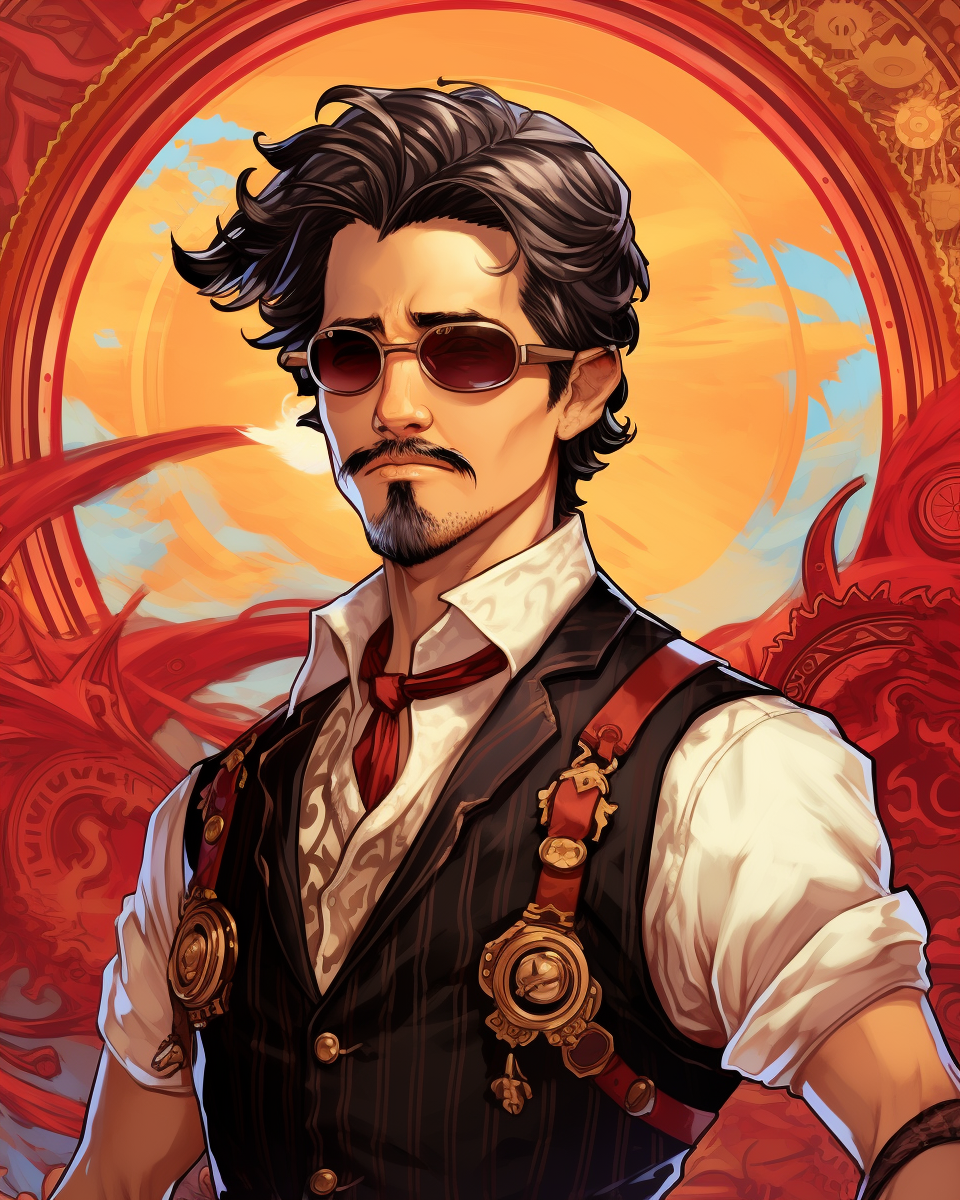 Stylish D&D Southern Gentleman with Sunglasses