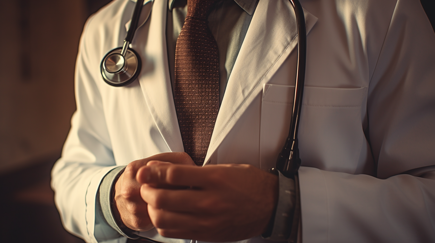 Doctor with Stethoscope on Patient