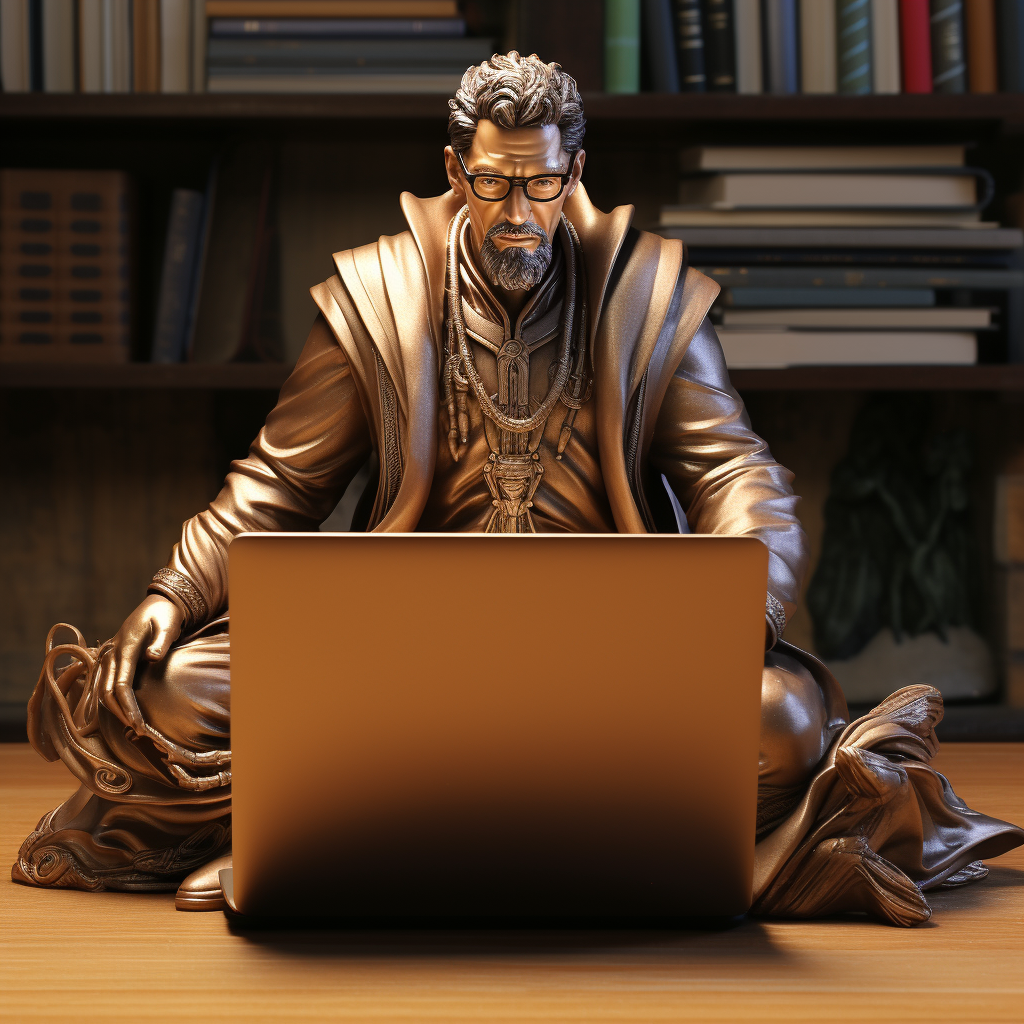 Doctor Strange Teacher with Laptop