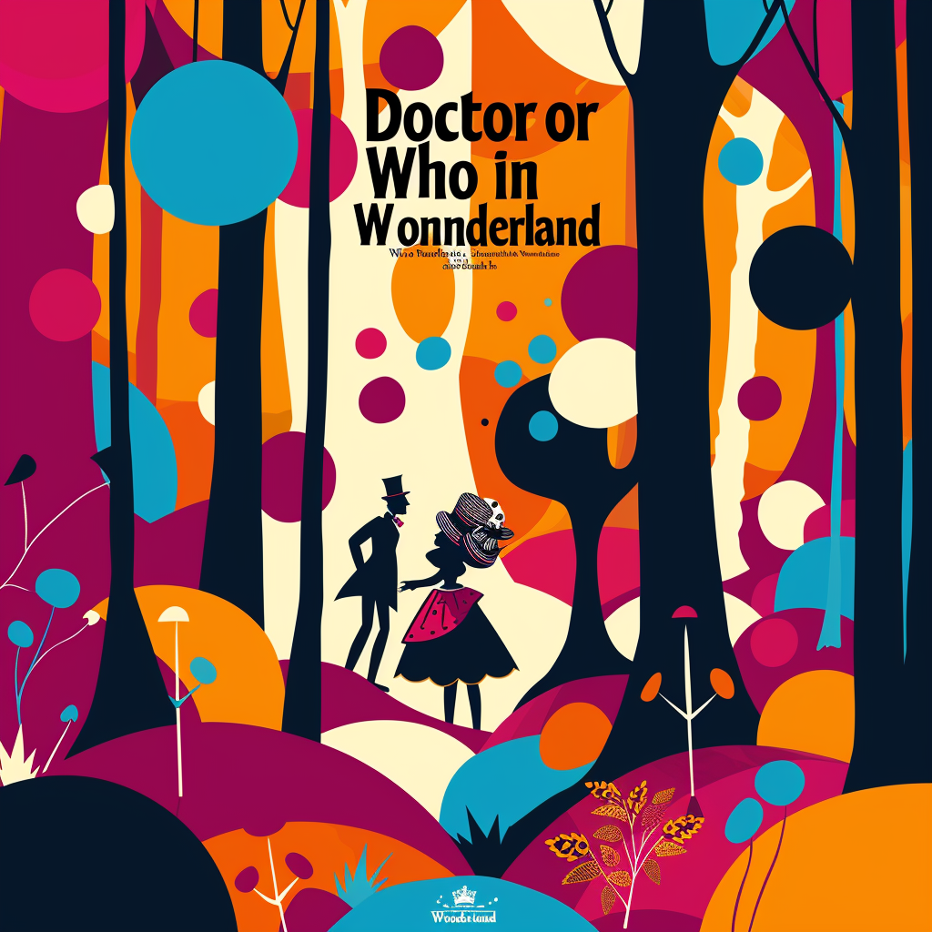 minimalist Doctor Who Wonderland movie poster