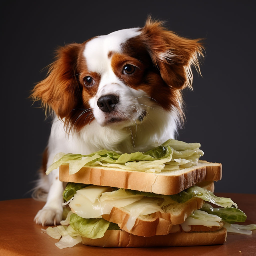 Adorable dog panini sandwich