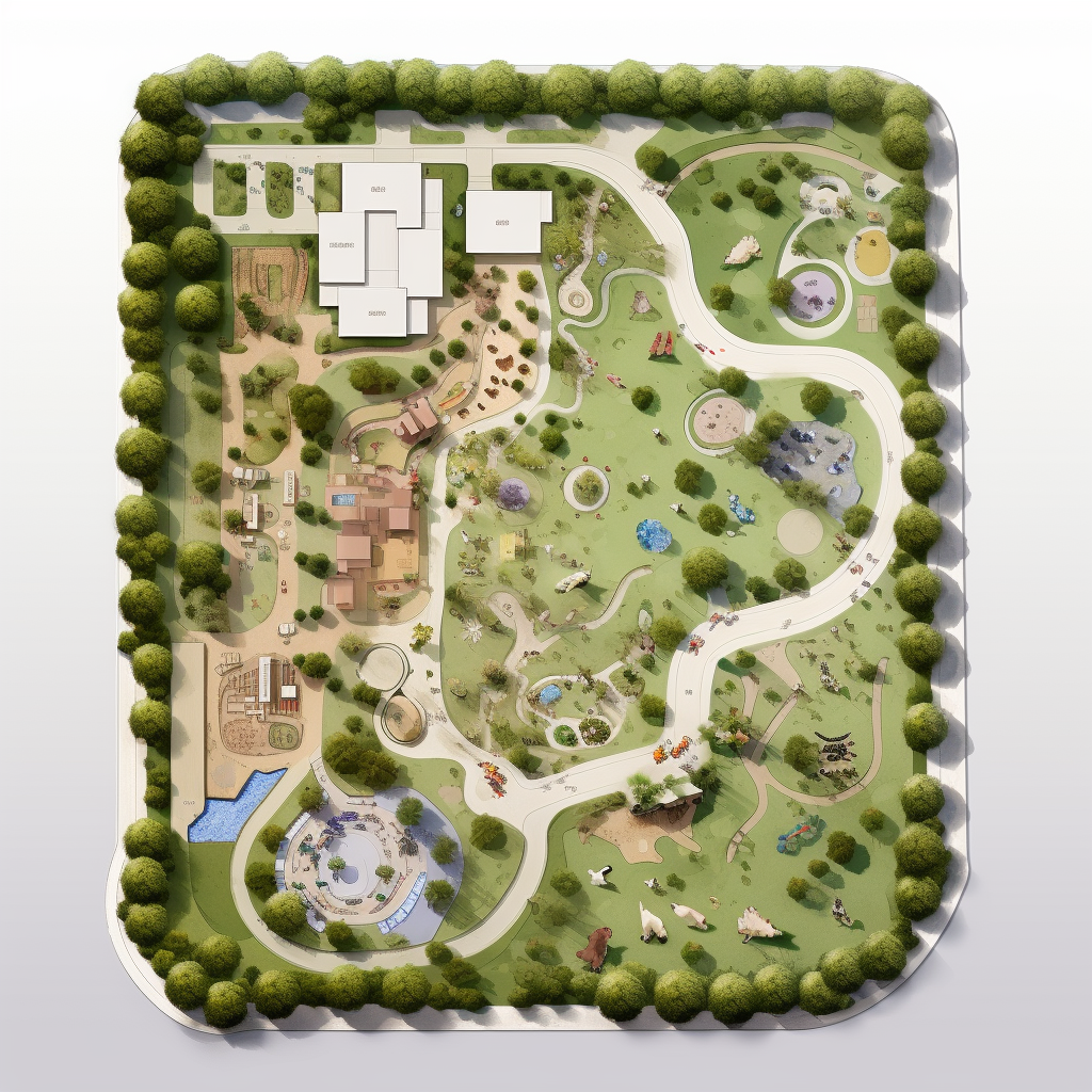 Dog park floor plan design