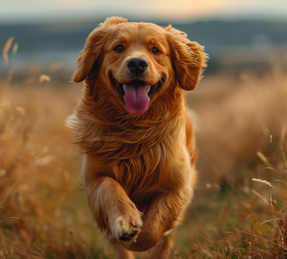 Dog Running Field Penthouse