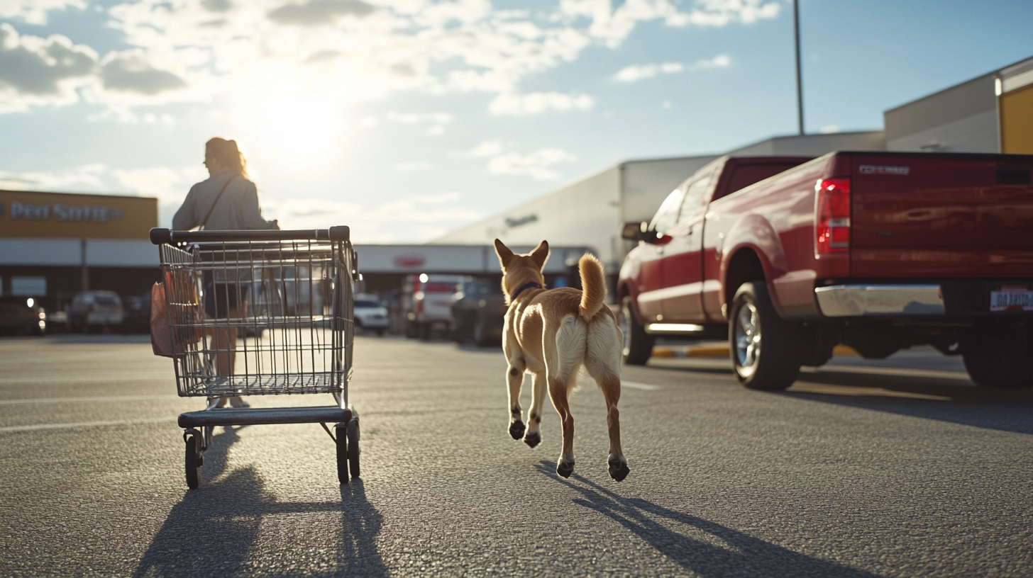 Dog in Tractor Supply Store