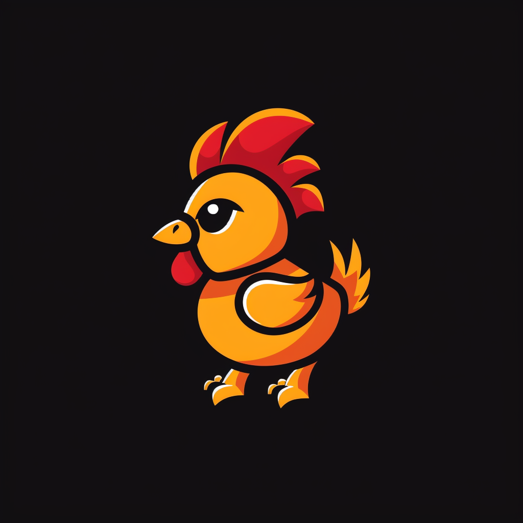 Dog Chicken Logo Illustration