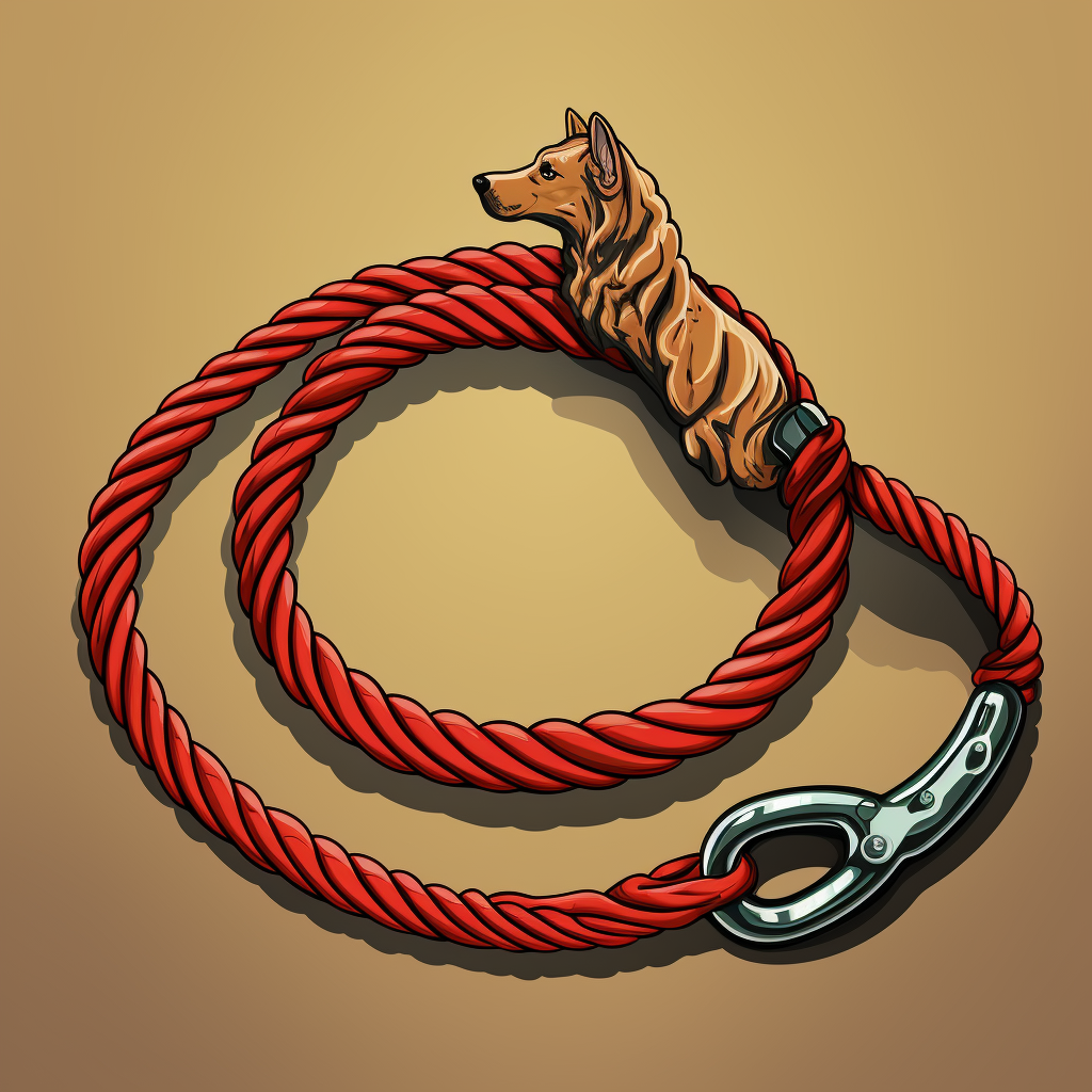 Contemporary Dog Leash Rope with Carabiner