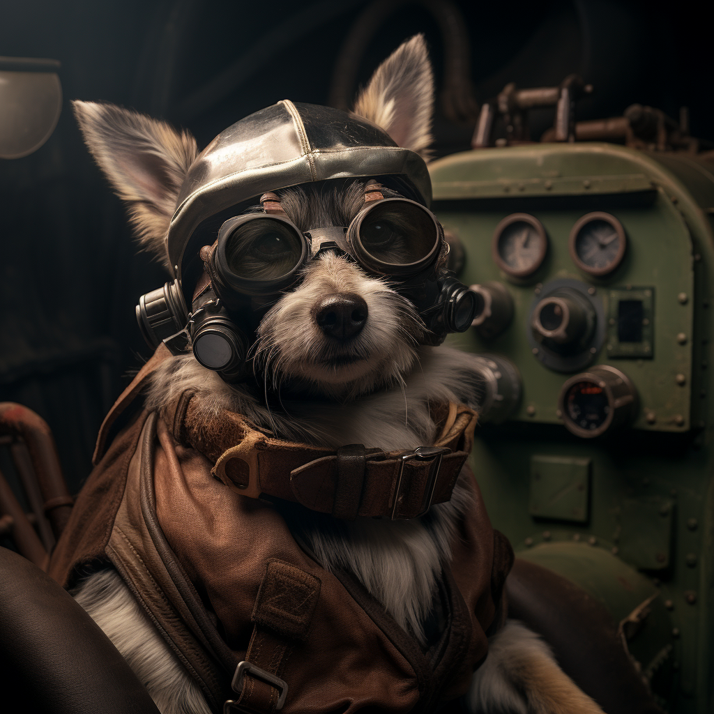 Brave dog WWII pilot