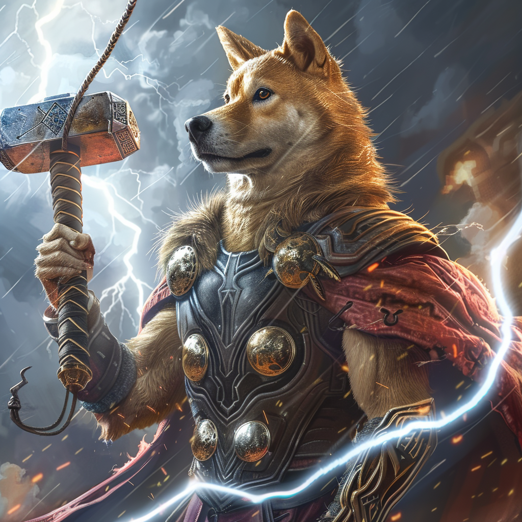 Doge Thor Viking God Hammer