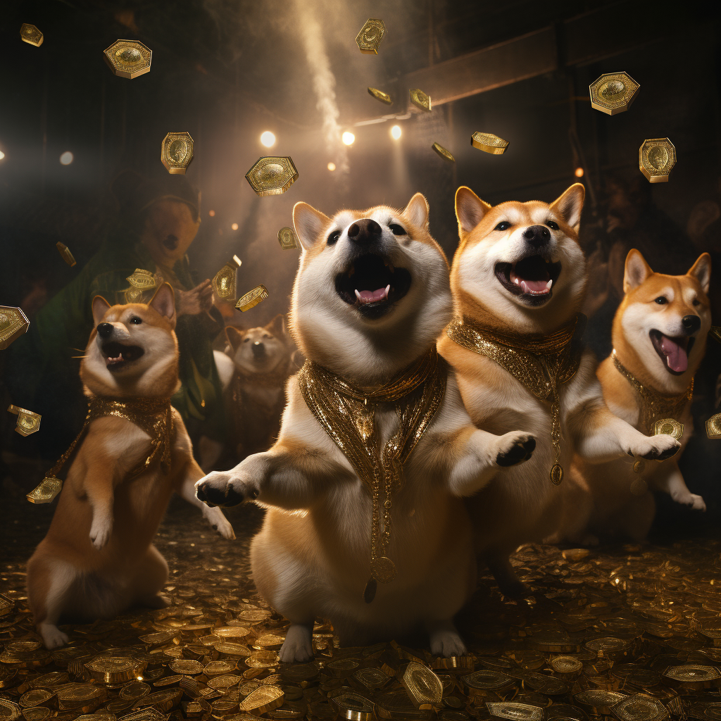 Dogecoin Dogs Party Fun