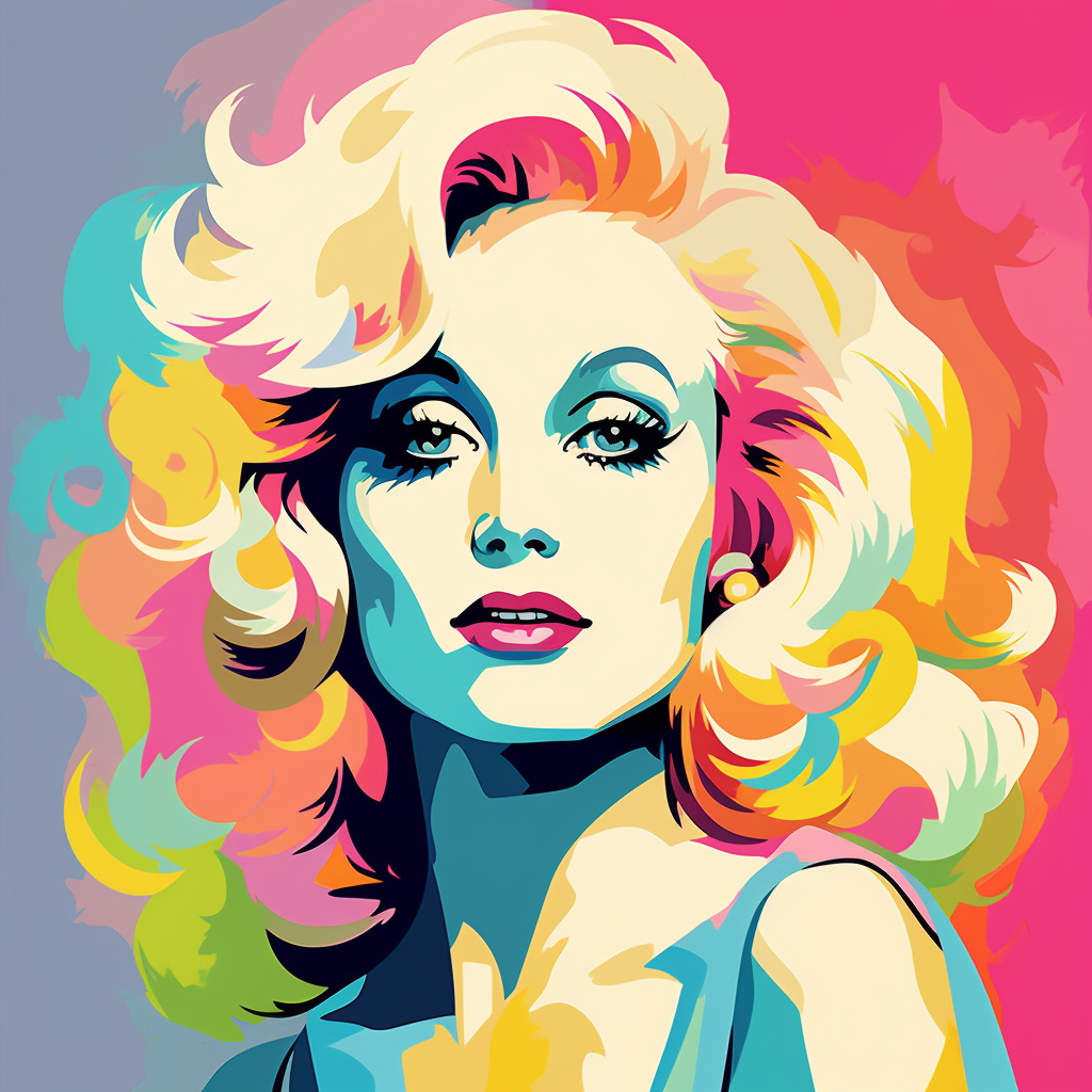 Dolly Parton Pop Art Painting