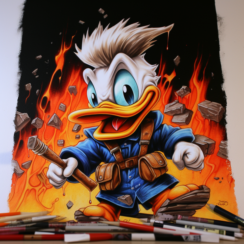 Donald Duck Comics Characters Drawings