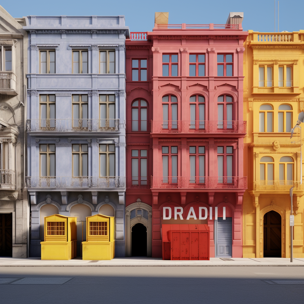 Cinematic street view of Istanbul