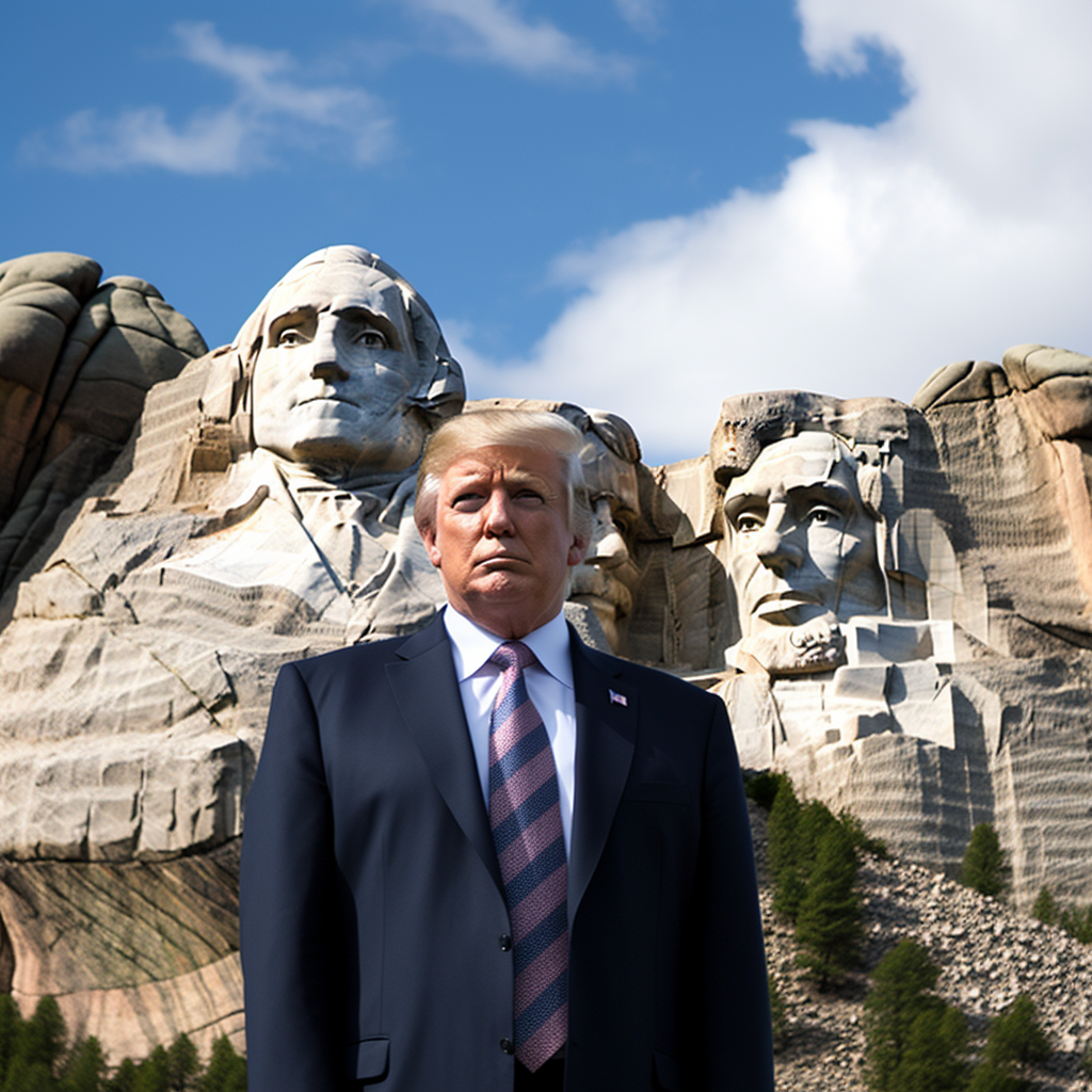 Donald Trump on Mount Rushmore