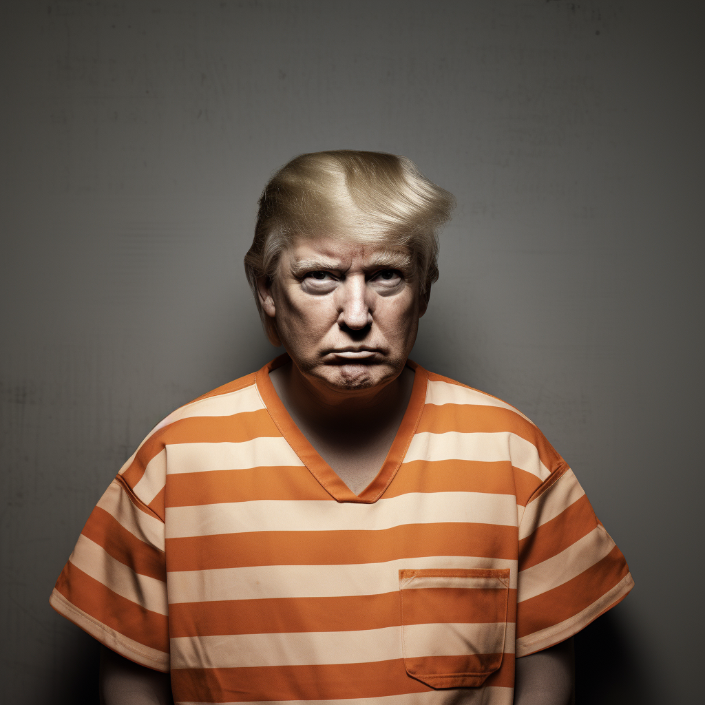 Donald Trump's Mugshot in Style