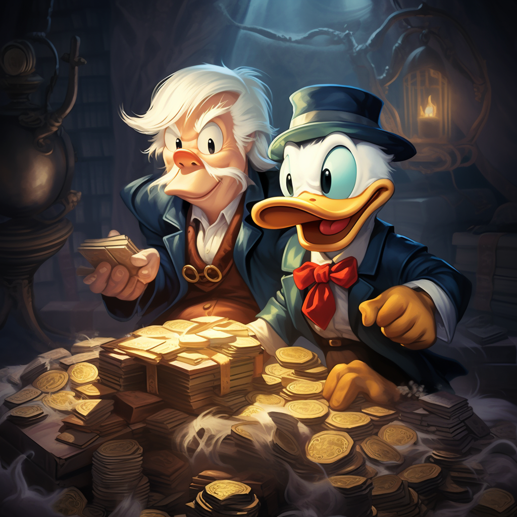 Donald Trump Scrooge McDuck Treasure Hunt Adventure